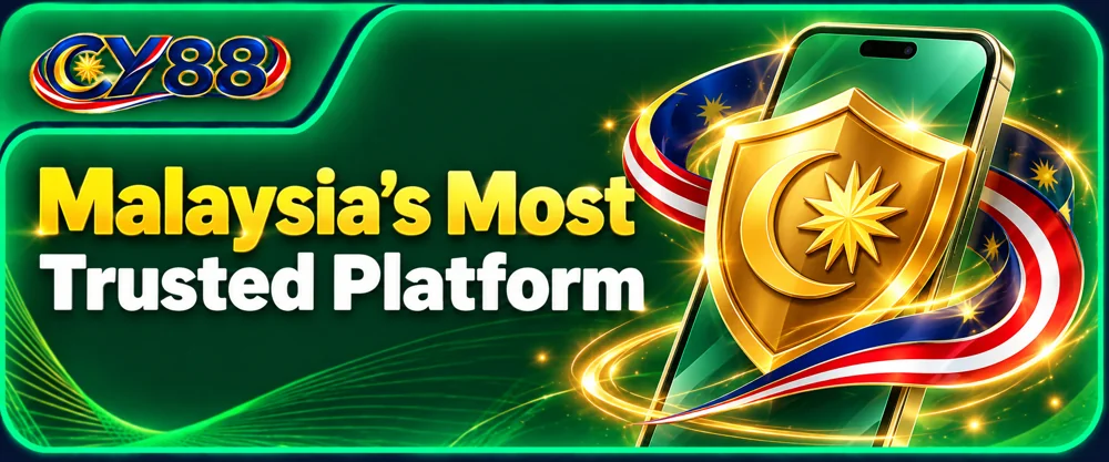 CY88 Games promotional banner: Malaysia’s Most Trusted Platform.